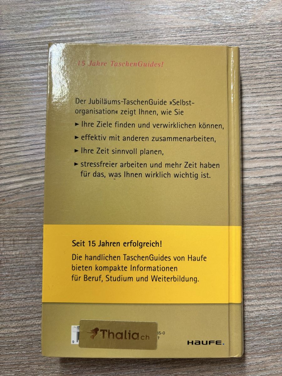 Libri: TaschenGuide "Selbstorganisation" Jubiläumsausgabe – Usato da Aesch BL venduto da Jelu20 2