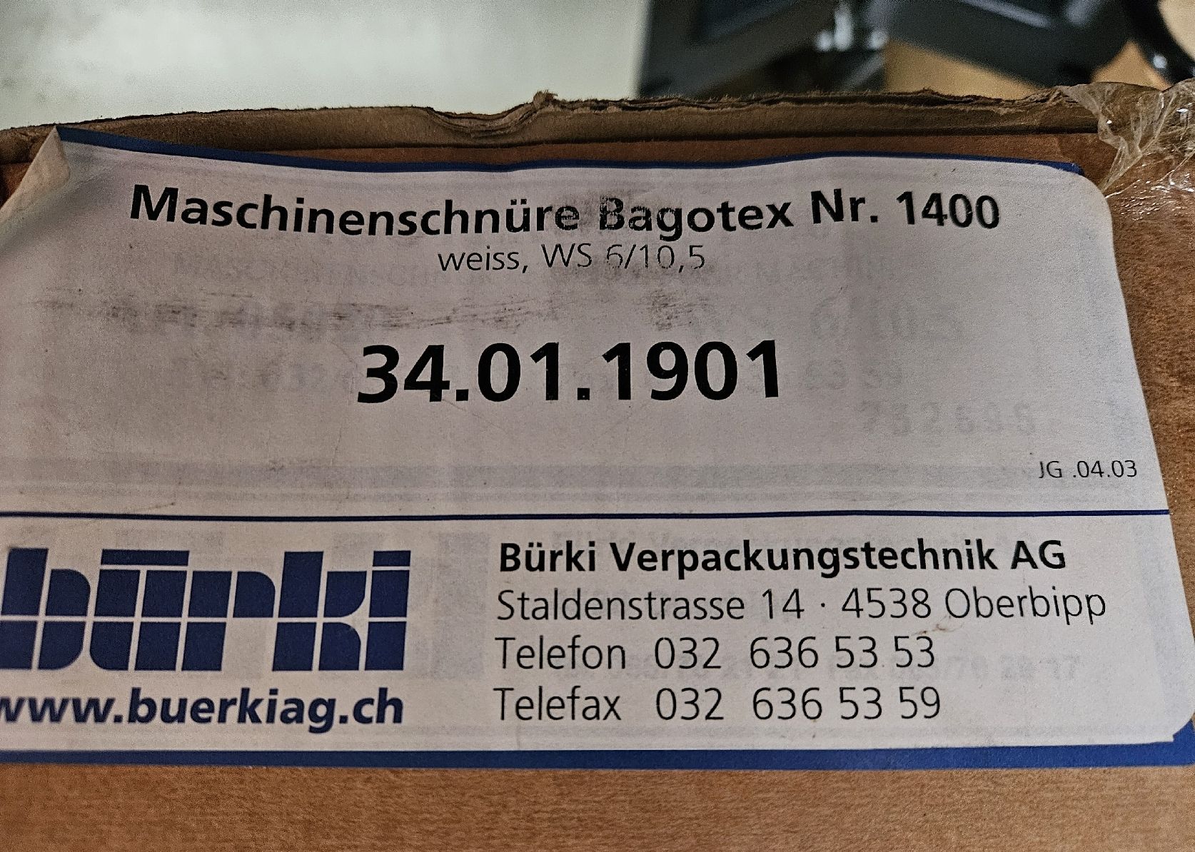 Tutte le macchine: 24 stk Maschinenschnüre Bagotex – Nuovo e nell'imballaggio originale da Oberburg venduto da znas 3