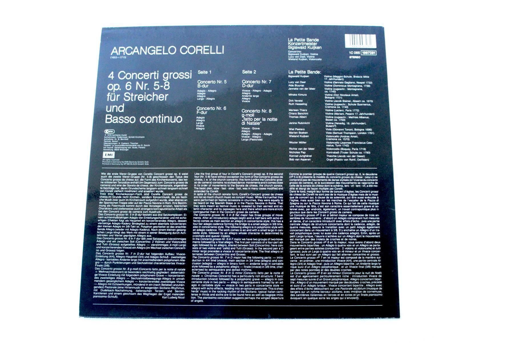 Dischi in vinile: ARCANGELO CORELLI: Concerti Grossi 5-8 – Usato da Bern venduto da kultiges 5