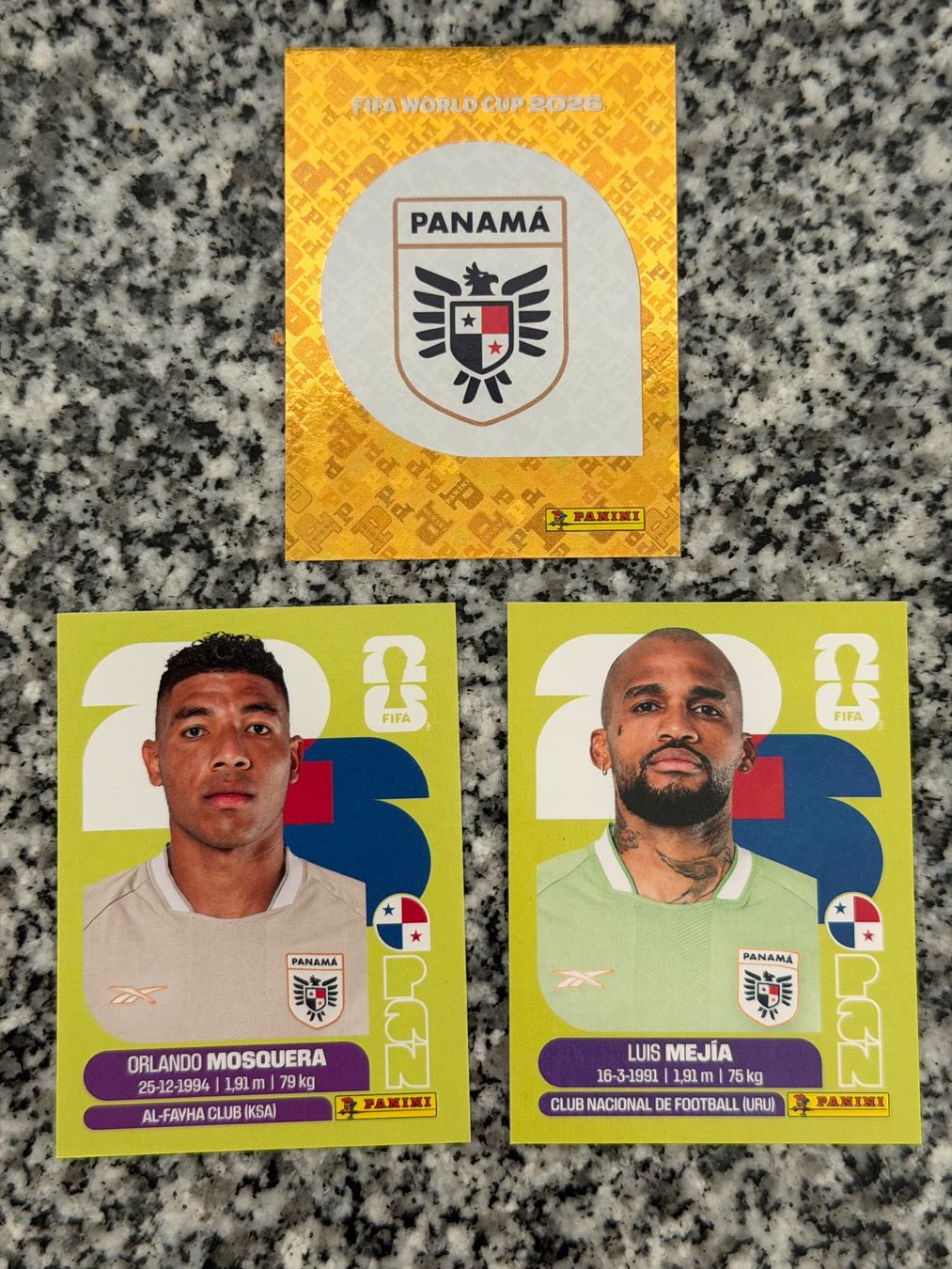 Panini Carte collezionabili: Panini WM 2026 Panama PAN 1 2 & 3 – Nuovo (secondo la descrizione) da Reinach BL venduto da Pepe2412