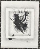 Lithografie, Abstraktes Werk von Peter Hammer (ID b4243)
