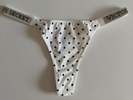 Victoria's Secret String Thong Polka Dot Size M New