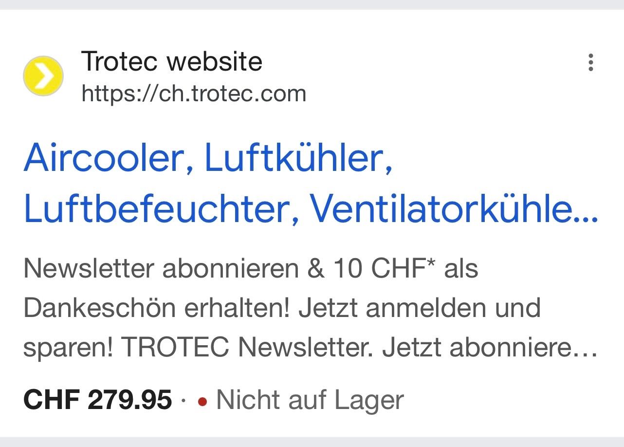 Trotec Climatiseurs: Aircooler Trotec – D'occasion à Arboldswil par CJDA 7