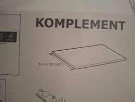 IKEA Pax Komplement Boden weiss
