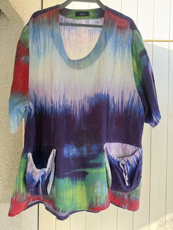 Wunderschöne Leinen Tunika XL