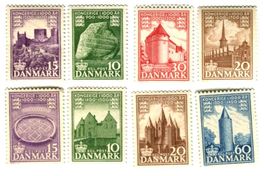 Briefmarken "Burgen". Dänemark