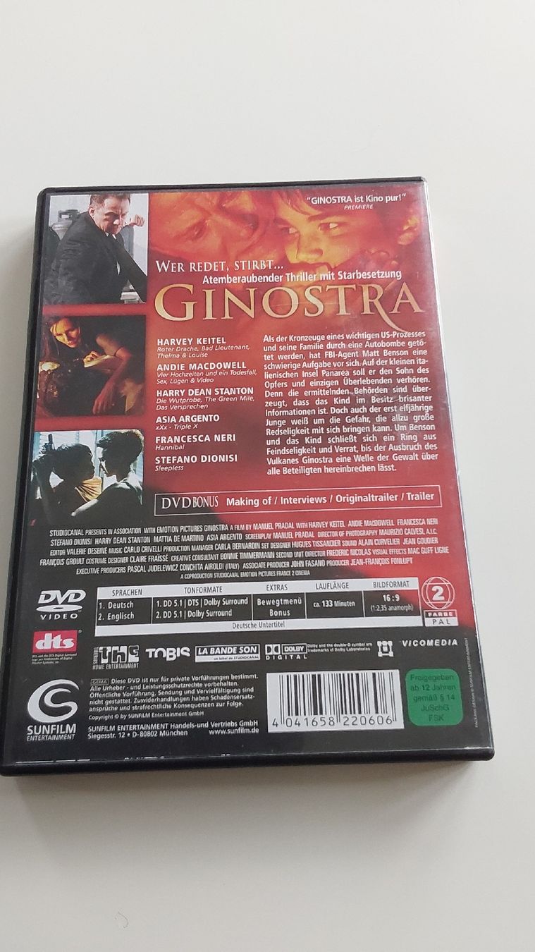 Tutti i DVDs: DVD Ginostra guter Zustand – Usato da Worb venduto da niklas2001 1