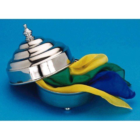 Bazar De Magia Chick Pan Double Load Magic Trick - Live Dove Production Aluminum Pan