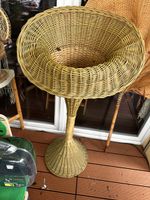 rattan pflanzenständer boho vintage pflanzen ständer