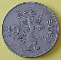 10 Cent Münze - Adaro Meeresgeist - Salomon Inseln 1988
