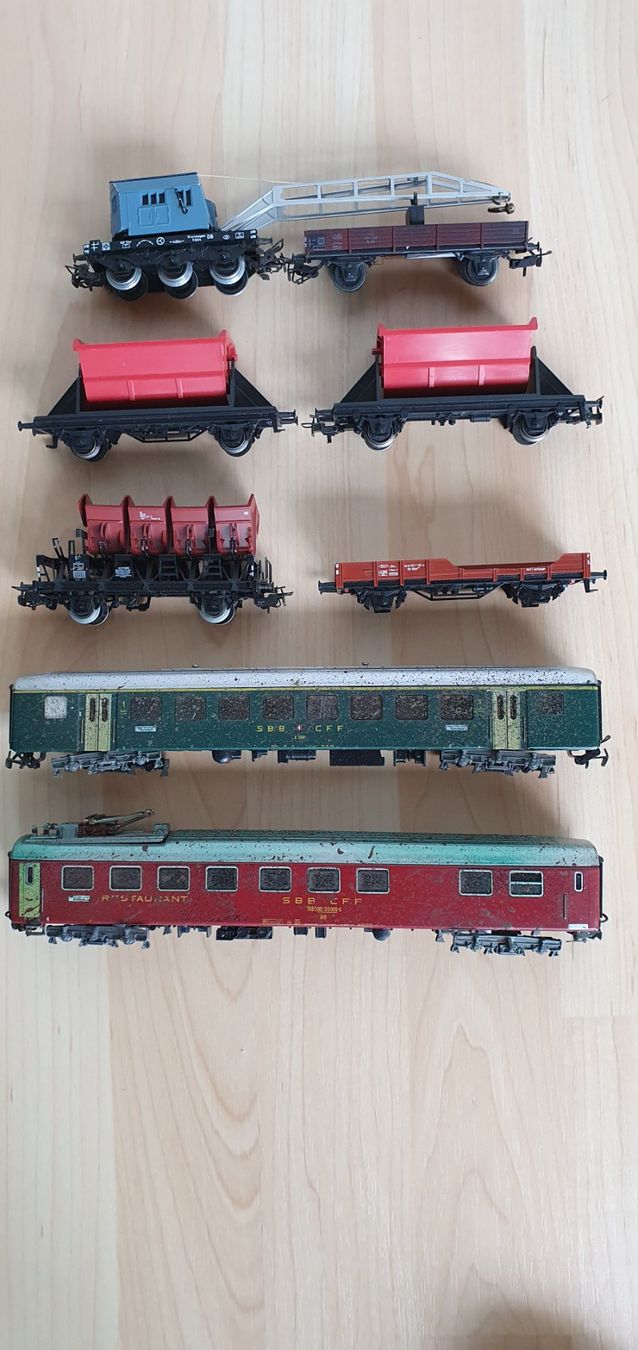 Märklin Modellini di ferrovie: Konvolut Märklin Wagen – Difettoso da Ernetschwil venduto da Cob1998