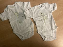 Vertbaudet 2er Set Bio Baumwolle Body Gr.60 Sommer 👶🌼