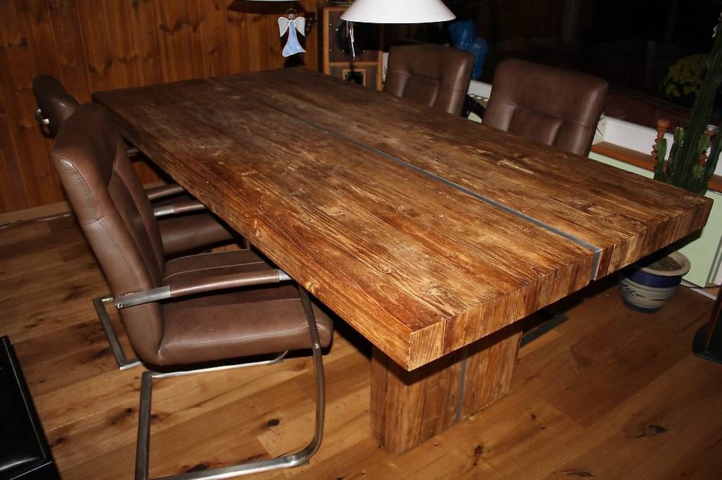 Tables: Tisch aus Schiffsbohlen – D'occasion à Uttwil par kreativstoff 4