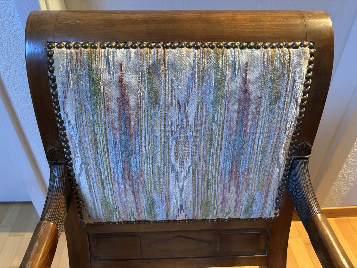 Stühle: Chaise et fauteuil bois/tissu – Gebraucht aus Chénens von elomedc 4