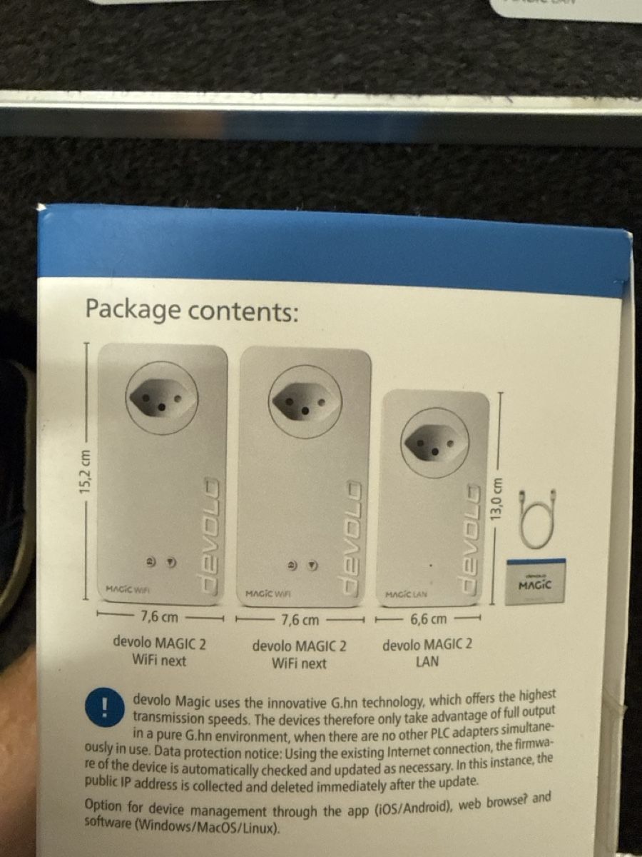 Devolo Unità & Adattatore: Devolo Magic 2 WiFi next Multiroom Kit weiss gebraucht – Usato da Herisau venduto da Ivance1 1
