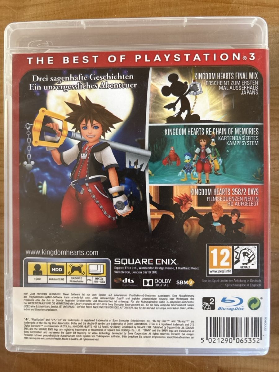 Giochi: PS3 Game / Kingdom Heards HD 1.5 ReMIXo – Usato da Rümlang venduto da resale35 1