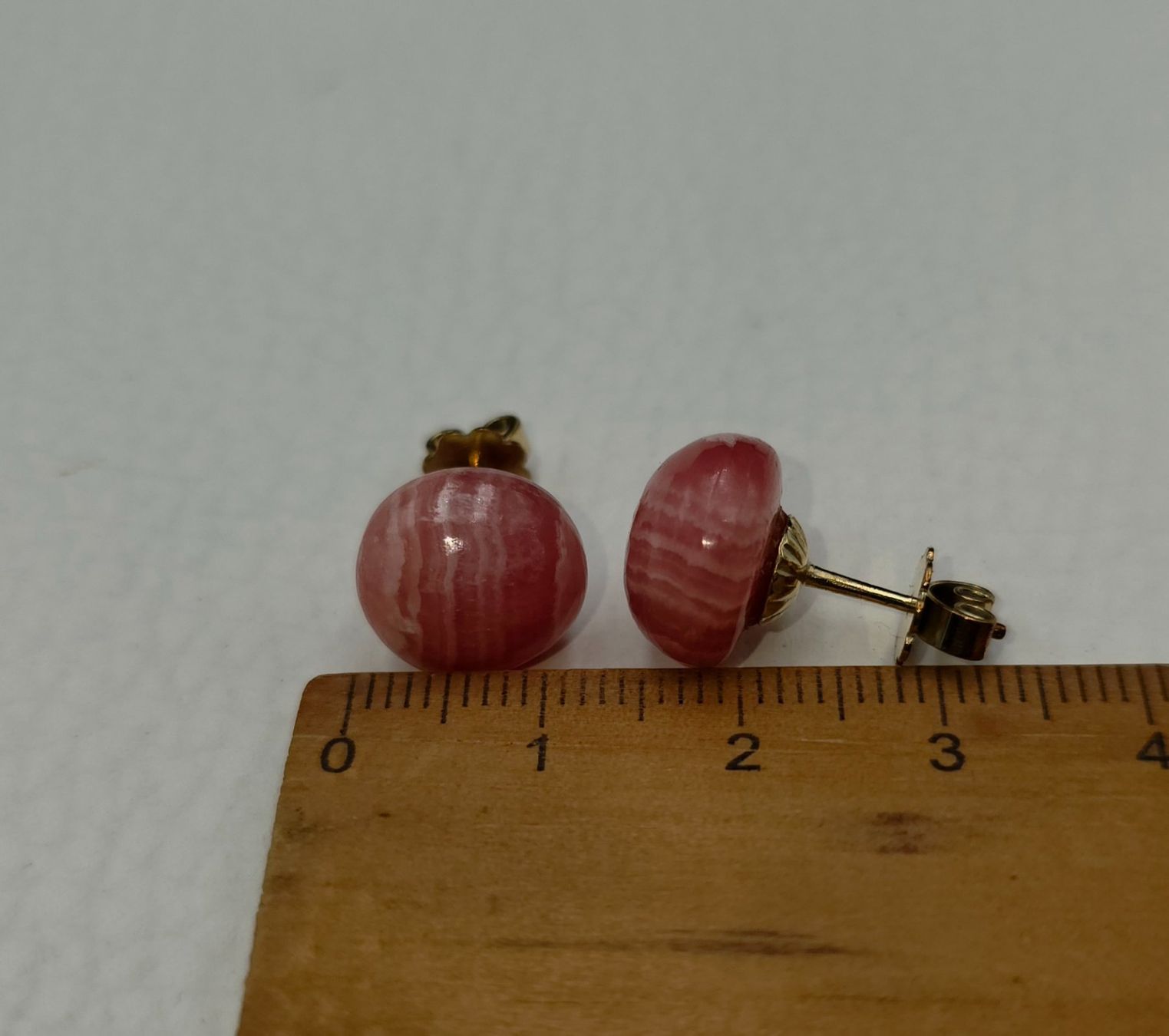 Orecchini pendenti & Orecchini a lobo: 585 Gold Ohrstecker Mit Rosa Steine – Usato da Wald ZH venduto da Dasilver 3