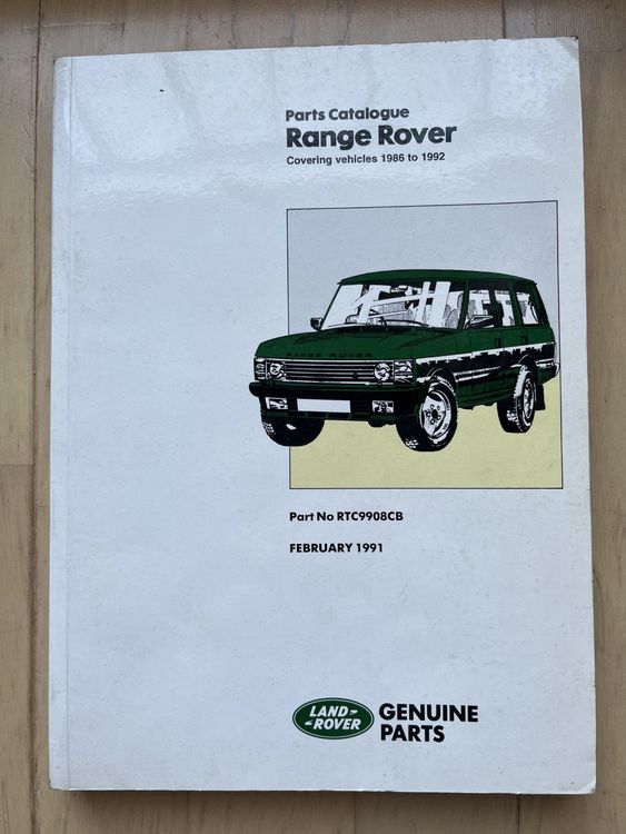 Range Rover (Classic) Parts Catalogue RTC9908CB Kaufen auf Ricardo