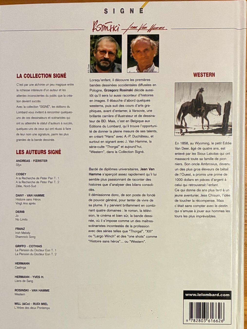 Fumetti: Western , 1ère édition, de Van Hamme et Rosinski – Usato da Moutier venduto da Lebaladin63 1