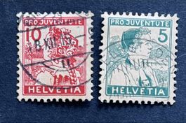 1915 Série Pro Juventute Obl. Cat. 150.- CHF