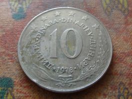 YOUGOSLAVIE  10  Dinara  1978