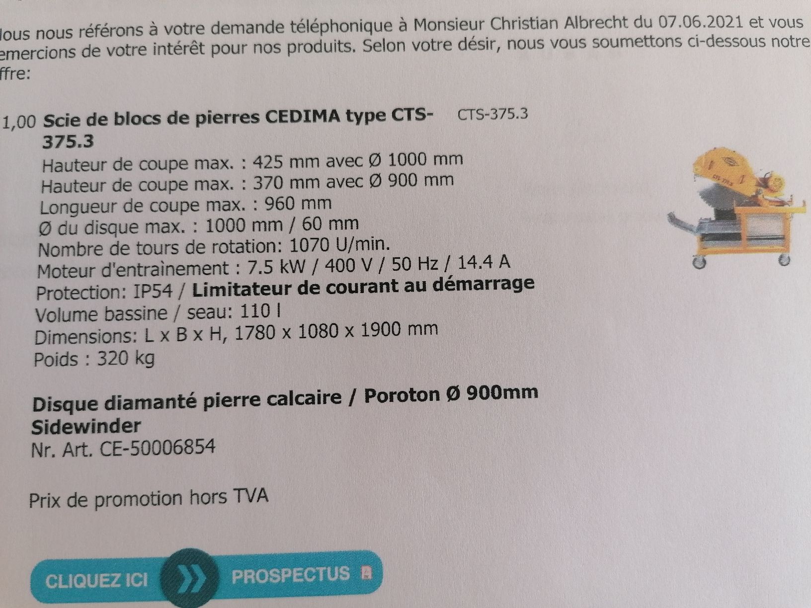 Toutes les machines: scie cedima  – D'occasion à Vicques par y_tom 3