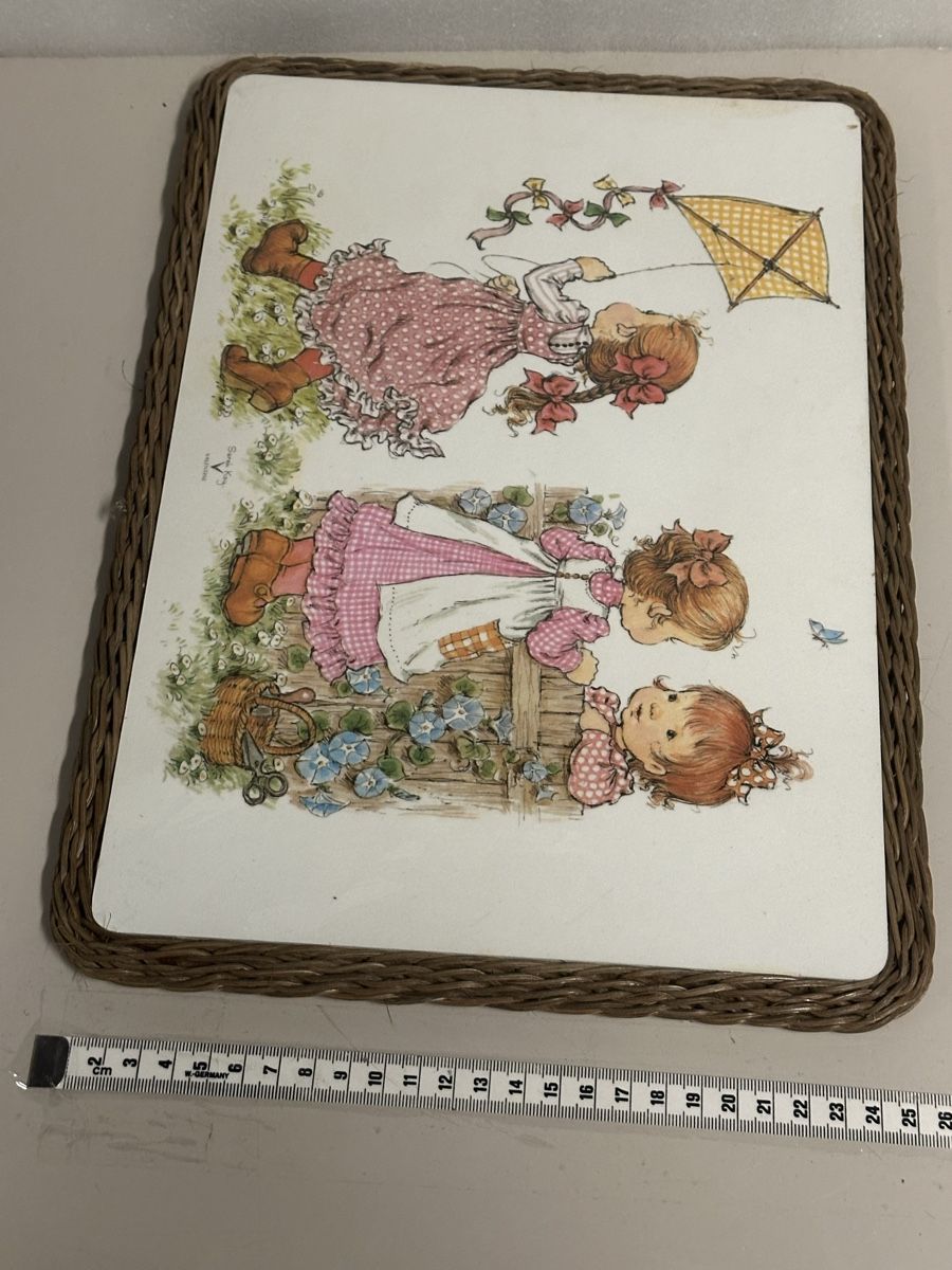 Set di piatti: Vintage Schneidebrett Set von Sara Kay – Usato da Deitingen venduto da Himhip 3