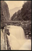 Fotografie Ragaz, Holzweg und Brücke am