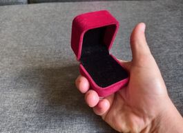 Set mit 10 Ringschachtel Samt  - 10x Boite pour bague