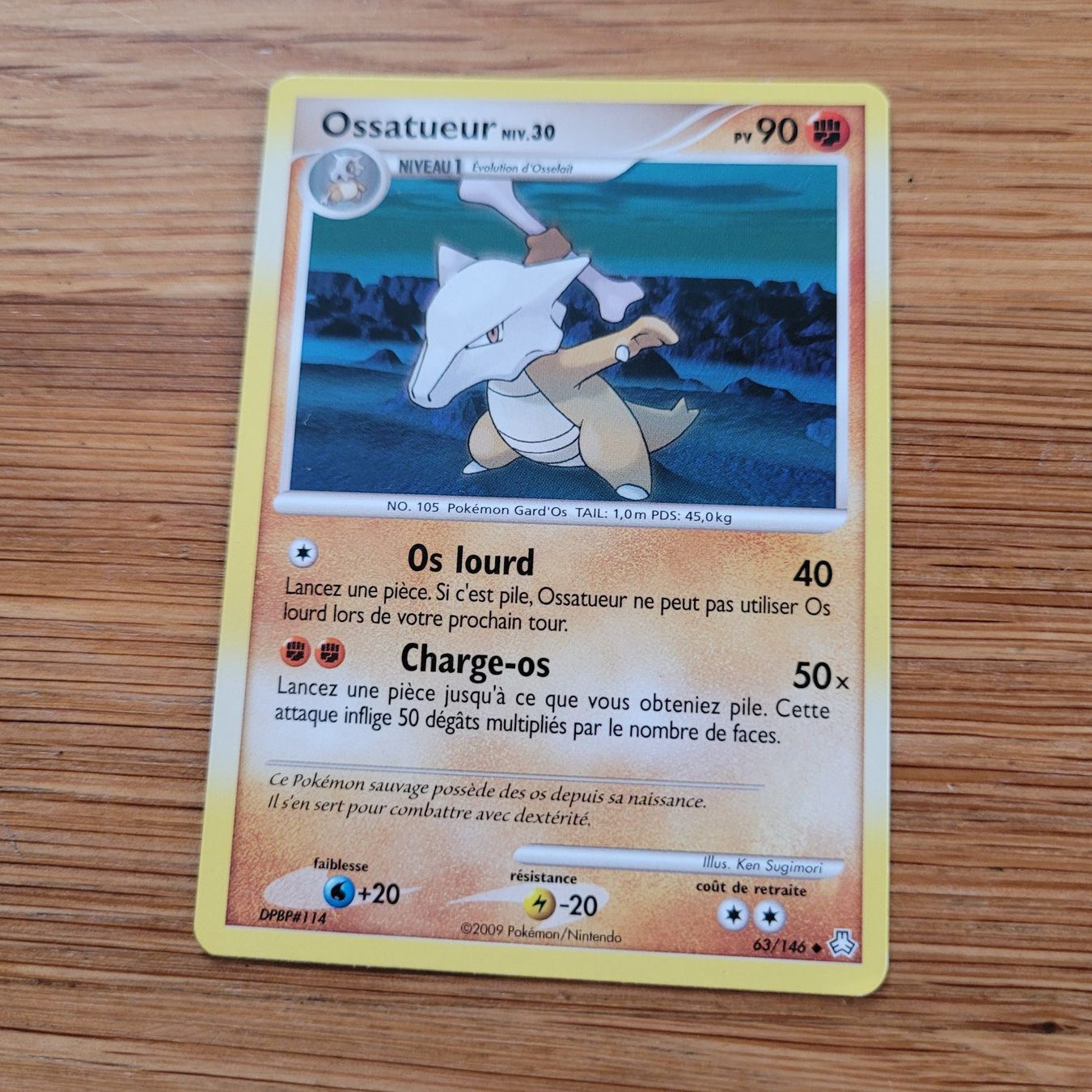Pokémon Sammelbilder & Trading cards: Carte Pokémon Ossatueur 2009 – Gebraucht aus Biel/Bienne von Destockweb