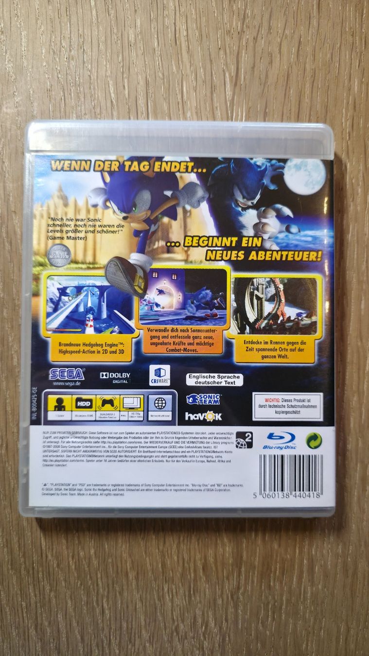 Sega Giochi: PS3, Game, PlayStation, Sonic Unleashed, OVP – Usato da Sirnach venduto da TheMrFreeman 1