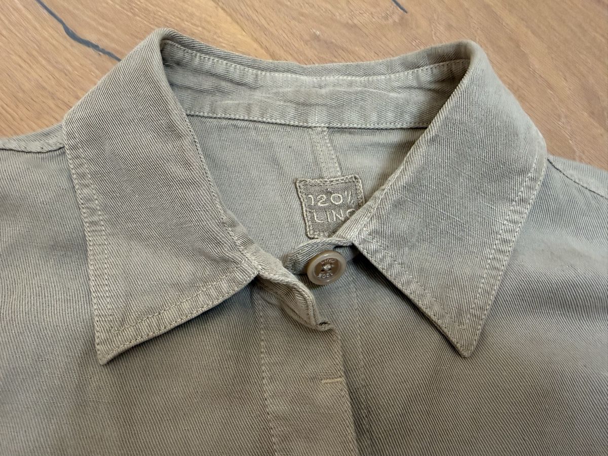 Giacche: Hemdblusen-Jacke, 120 Lino, Grösse S, beige – Nuovo (secondo la descrizione) da Lungern venduto da Blauhausfrau 3