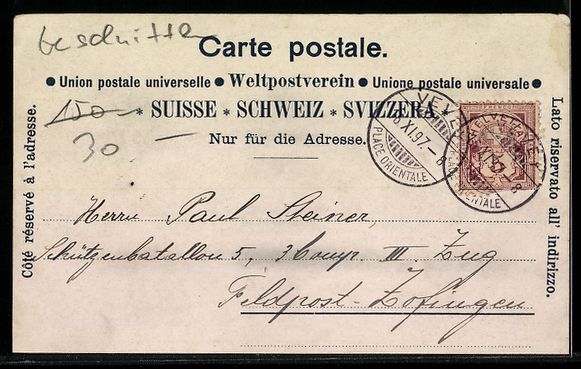 Cartoline postali: Litho Solothurn, Teilansicht des Ortes u – Usato da Berlin venduto da bartko-reher 1