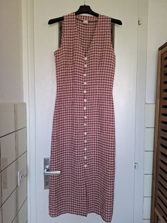Robe longue Vintage à carreaux