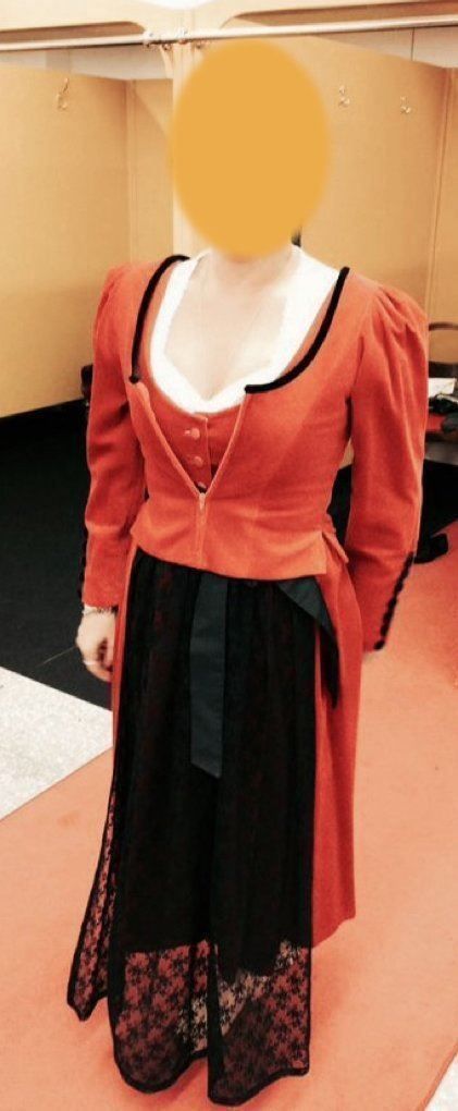 Kostüme: Rotes Dirndl "hochwwertige Verarbeitung" – Gebraucht aus Wabern von carciofo