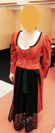 Rotes Dirndl "hochwwertige Verarbeitung"
