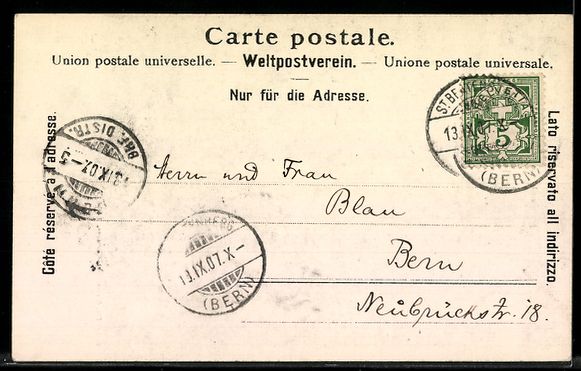 Cartoline postali: AK Thunersee, Merligenstrasse – Usato da Berlin venduto da bartko-reher 1