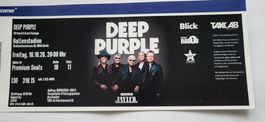 Deep Purple Ticket Hallenstadion 16.10.26 VIP Package