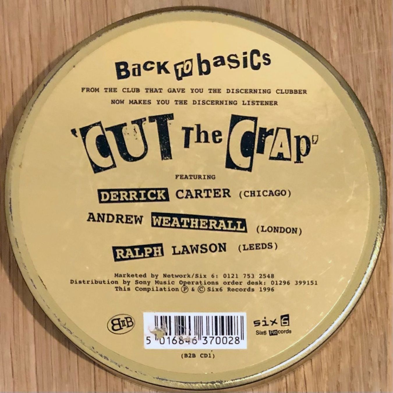 CD: Back To Basics: Cut The Crap 3xCD – Usato da Martigny venduto da jereq 1