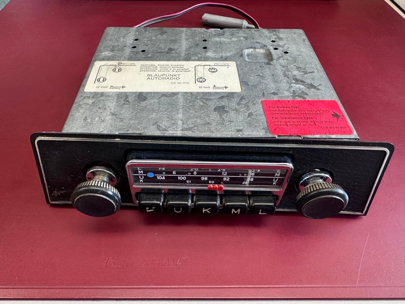 Blaupunkt Radios: Original Oldtimer Radio für VW Käfer – Gebraucht aus Chiggiogna von albetta55 1