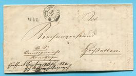 Faltbiref von Wyl nach Höchstetten 1867