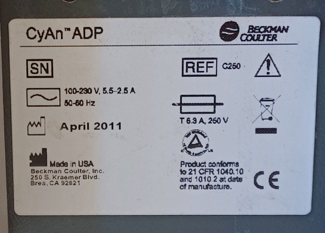 Laborzubehör: Beckman Coulter Cyan ADP Flow Cytometer – Defekt aus Niederdorf von LeptonAG_Labor 9