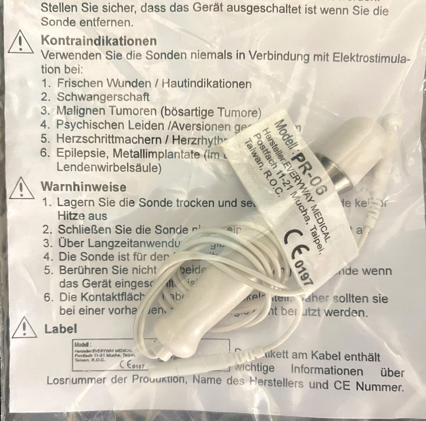 Dispositivi per massaggi: Sonde -  PR-06A – Nuovo e nell'imballaggio originale da Oftringen venduto da Vucki