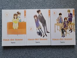 Haus der Sonne 1,2 & 8 Manga 1. Auflage
