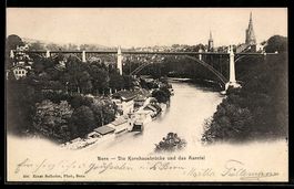 AK Bern, Die Kornhausbrücke und das Aaretal
