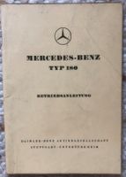 Betriebsanleitungen Mercedes Typ 180 D .nd 190 D
