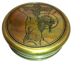 Symbolische Kreuzigung Messing Kompass
