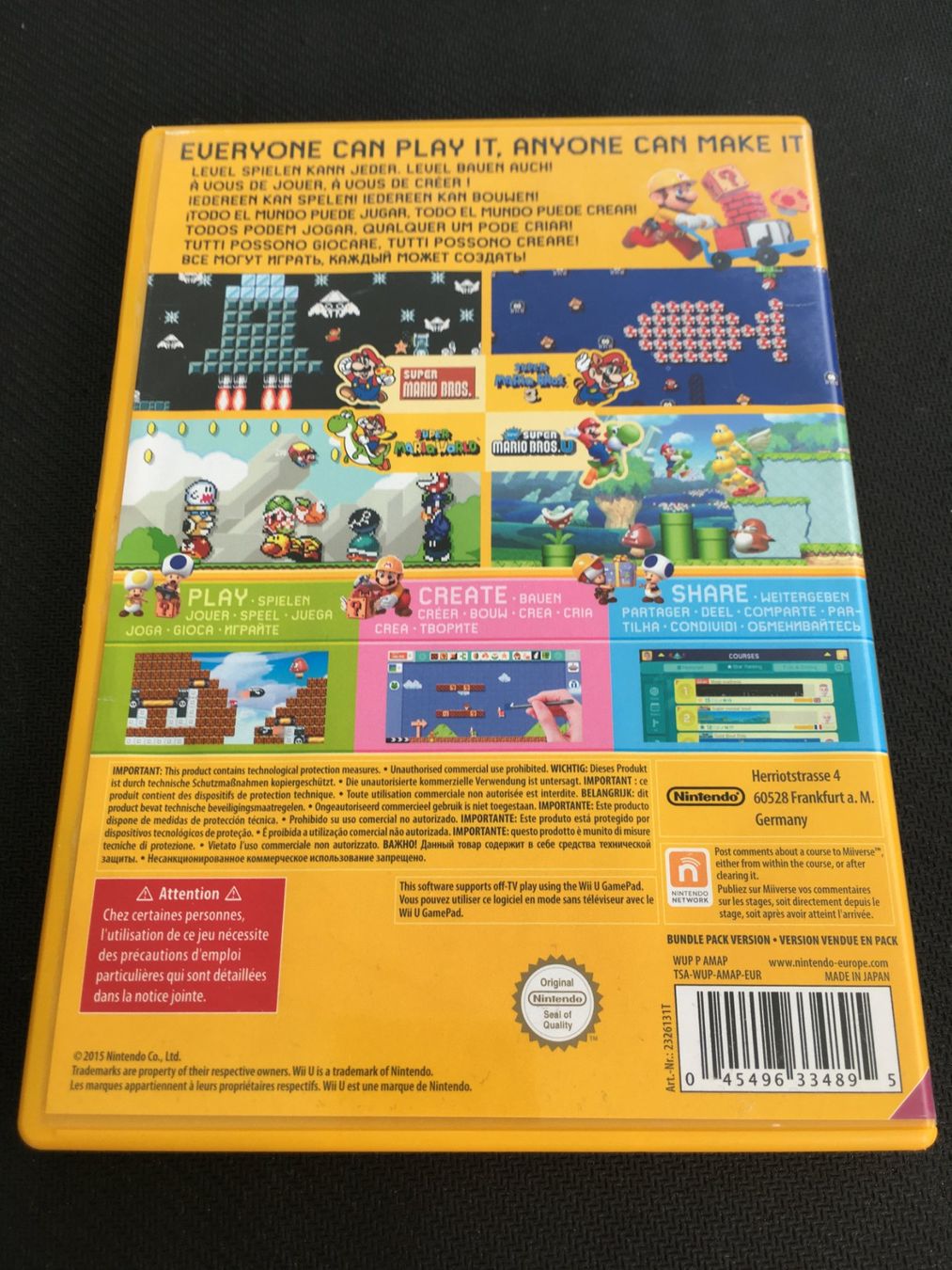 Nintendo Giochi: Super Mario Maker - Nintendo Wii-U – Usato da St.Gallen venduto da Punktchen01 1