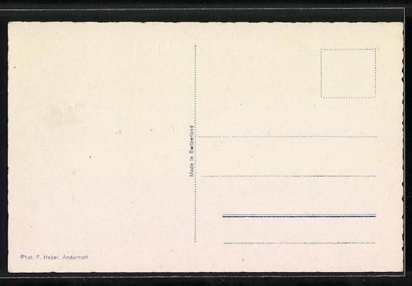 Cartoline postali: AK Andermatt, Panorama mit Furka – Usato da Berlin venduto da bartko-reher 1