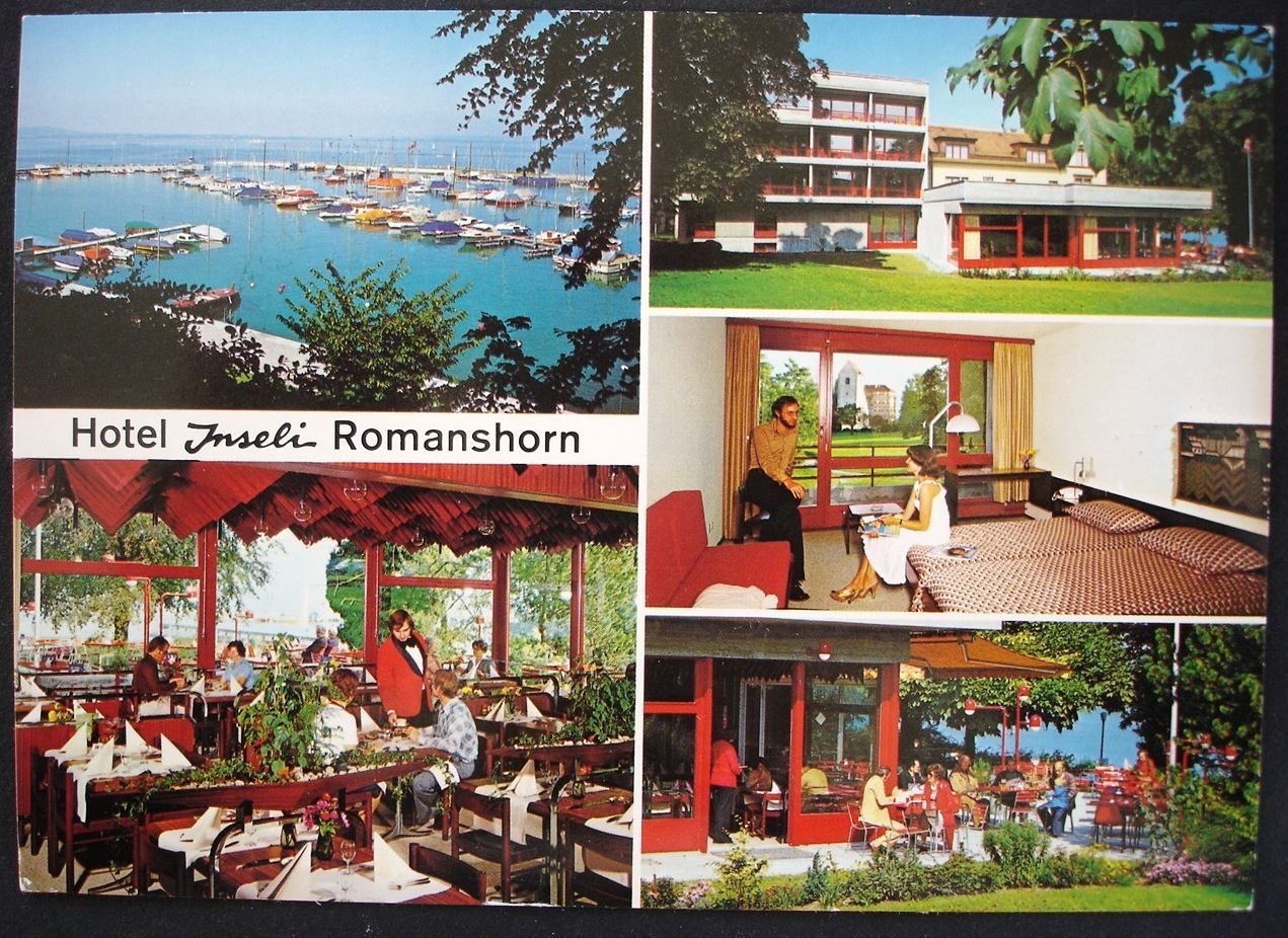 Cartoline postali: ROMANSHORN Hotel-Restaurant Inseli – Usato da Jona venduto da philajona